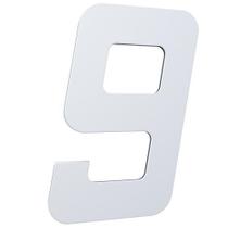 Número 130mm Garbo Font - Branco - Metalmidia