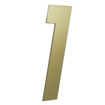 Número 130mm Garbo Font - Ouro Escovado Número 130mm Garbo Font - Ouro Escovado