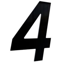 Numero 130mm preto - 4 - metalmidia