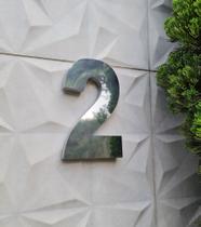 Número 15cm Aço Inox 430 Brilhante Casa Residencial
