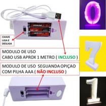 Numero 2 Decorativa Luzes LED Espelhada Túnel 3D Para Decoração Iluminação Ilustrativo - 541202AZ
