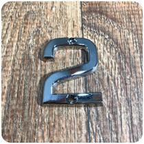 Número 2 Residencial Pequeno Para Apartamento Cromado