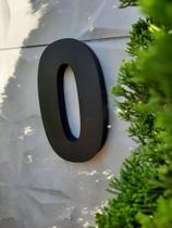 Número 20cm Aço Inox 430 Pintado de Preto Fosco. Número 20cm Aço Inox 430 Pintado de Preto Fosco.