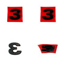Número 3 Adesivo De Emblema Letreiro Carro Moto Caminhão Número 3 Adesivo De Emblema Letreiro Carro Moto Caminhão
