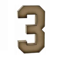 Número 3 Letra Caixa Grande Mdf 100Cm De Altura Decoração