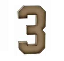 Número 3 Letra Caixa Grande Mdf 70Cm De Altura Decoração