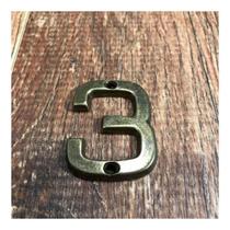 Número 3 Residencial Pequeno Para Apartamento Envelhecido