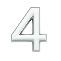 Número 4 em Abs Cromado 39mm - Bemfixa