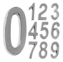 Número 4 Residencial De Casa Cromado - 20cm De Altura Número 4 Residencial De Casa Cromado - 20cm De Altura