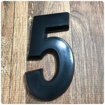 Número 5 Residencial Preto 14cm De Altura Número 5 Residencial Preto 14cm De Altura