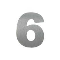 Número 6/9 Residencial Alumínio Escovado - Rennova, Tamanho: 6/9