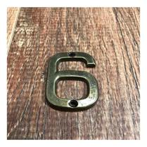 Número 6 Residencial Pequeno Para Apartamento Envelhecido