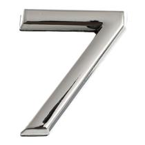 Número 7 Residencial 39 MM Plástico ABS Cromado BemFixa Número 7 Residencial 39 MM Plástico ABS Cromado BemFixa