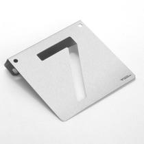 Número 7 residencial - Inox- Pode ser utilizado com Led