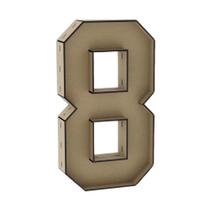 Número 8 Letra Caixa Grande Mdf 90Cm De Altura Decoração - Doce Arte Em Madeira Número 8 Letra Caixa Grande Mdf 90Cm De Altura Decoração - Doce Arte Em Madeira