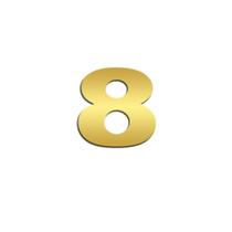 Número 8 Potência Para NTG Inox Dourado Número 8 Potência Para NTG Inox Dourado