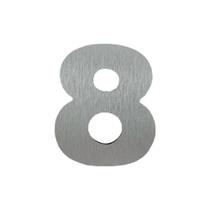 Número 8 Residencial Alumínio Escovado - Rennova