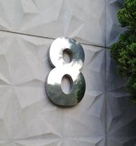 Número 8 residencial em aço inox 30cm Casa Portão 3d- Estoque disponível Número 8 residencial em aço inox 30cm Casa Portão 3d- Estoque disponível