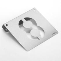 Número 8 residencial - Inox- Pode ser utilizado com Led