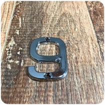 Número 9 Residencial Pequeno Para Apartamento Cromado Número 9 Residencial Pequeno Para Apartamento Cromado