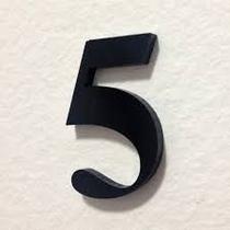 Numero acrilico 4 cm 4mm pto n 5 - kami Numero acrilico 4 cm 4mm pto n 5 - kami