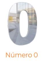 Numero adesivo 0 Prata Espelhado 40 mm - Aluminio Leve