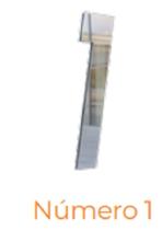 Numero adesivo 1 Prata Espelhado 130 mm - Aluminio Leve