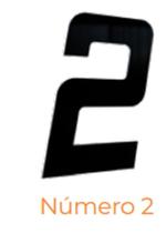 Numero adesivo 2 Preto 130 mm - Aluminio Leve