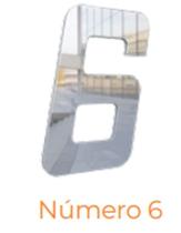 Numero adesivo 6 Prata Espelhado 130 mm - Aluminio Leve