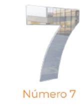 Numero adesivo 7 Prata Espelhado 40 mm - Aluminio Leve