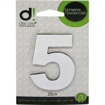 Numero Alum Espelhado 20Cm Decore 5 Numero Alum Espelhado 20Cm Decore 5