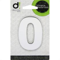 Numero Alum Espelhado Apto 0 Decore 7Cm Numero Alum Espelhado Apto 0 Decore 7Cm