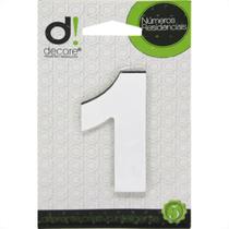 Numero Alum Espelhado Apto 1 Decore 7Cm Numero Alum Espelhado Apto 1 Decore 7Cm