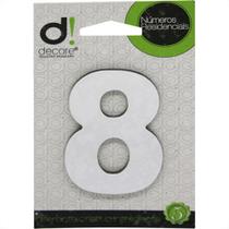 Numero Alum Espelhado Apto 8 Decore 7Cm Numero Alum Espelhado Apto 8 Decore 7Cm