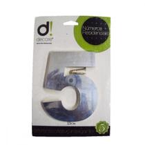 Numero Aluminio Espelhado 5 15Cm 19