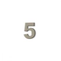 Numero Aluminio Espelhado Apartamento 5 7Cm 9