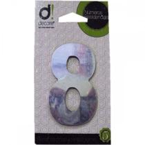 Numero Aluminio Espelhado Apartamento 8 7Cm 12 Numero Aluminio Espelhado Apartamento 8 7Cm 12