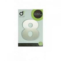 Numero Aluminio Espelhado Apartamento No.8 - 5Cm Numero Aluminio Espelhado Apartamento No.8 - 5Cm