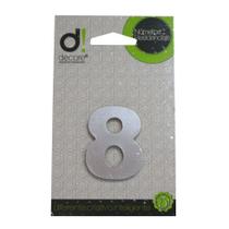 Número Alumínio Espelhado (Apto) 5cm - 8 Número Alumínio Espelhado (Apto) 5cm - 8