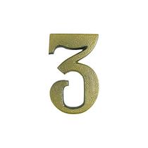 Numero colonial bronze pexcel - n3