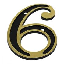 Numero Colonial Emave 6 Dourado Numero Colonial Emave 6 Dourado