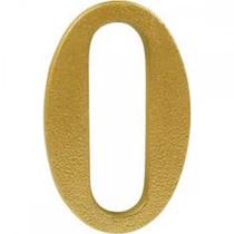 Numero Colonial Pvc Caiado 0 - Kit C/10 Numero Colonial Pvc Caiado 0 - Kit C/10