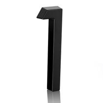 Número da casa Merear 15 cm flutuante em aço inoxidável preto Número da casa Merear 15 cm flutuante em aço inoxidável preto