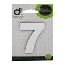 Número de Acrílico Espelhado 7 5cm - Decore Número de Acrílico Espelhado 7 5cm - Decore