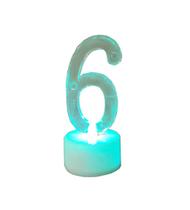 Número de Aniversário Vela de Bolo Pisca LED Muda Cor Festa - FreeC