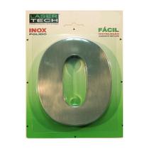 Número Inox algarismo para Fachada 12cm (Nº 0) - Lasertech