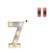 Número Luminária Led 3d Festa Decoração + Pilha Grátis Número Luminária Led 3d Festa Decoração + Pilha Grátis