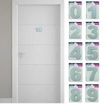 Numero P/ Apartamento Adesivado Escovado - Atlas Numero P/ Apartamento Adesivado Escovado - Atlas