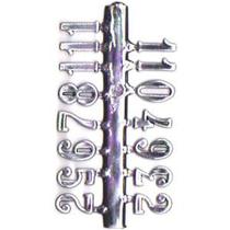 Numero P/ Relogio - Arabico Prata Gd