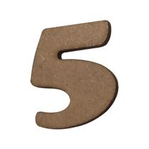Número para Aplique Kit 100un Artesanato 2,5cm Mdf Madeira